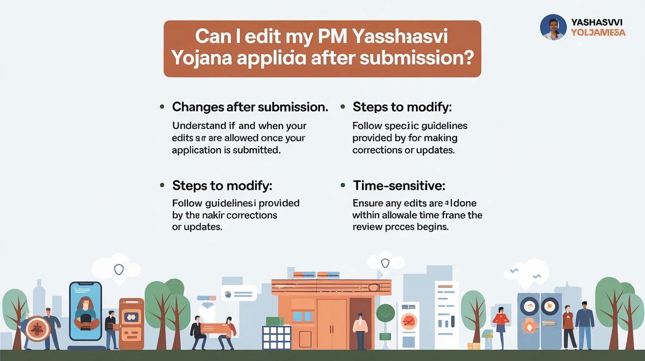 Can I Edit My PM Yashasvi Yojana Application After Submission?