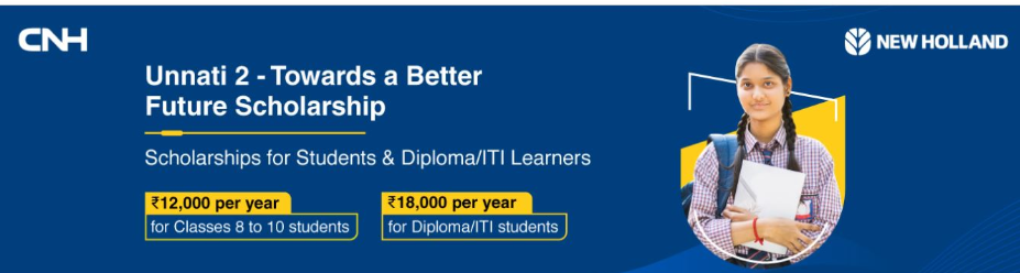 Unnati 2 Scholarship 2025-26 for School, Diploma and ITI Students, Application Deadline August 31, 2025 2 Unnati 2 Scholarship 2025-26